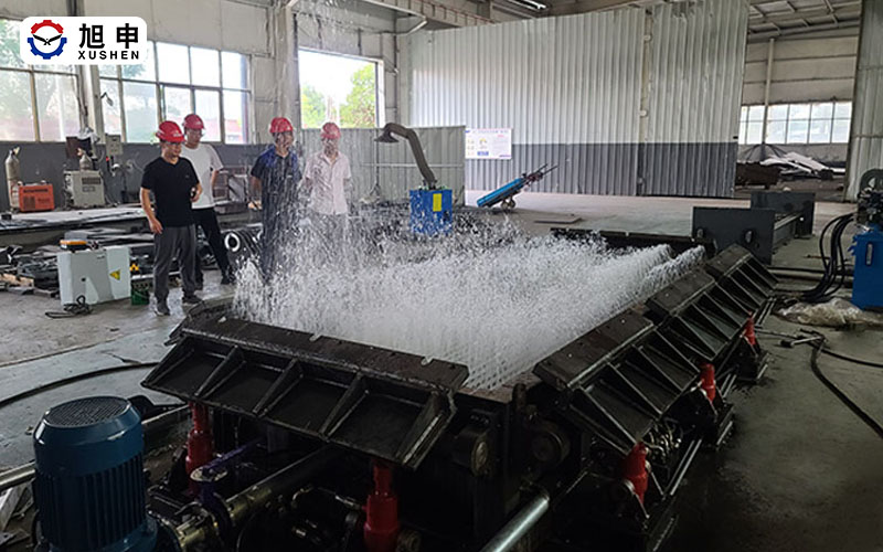 自循環式水冷焊接平臺試機調試成功，驗收合格